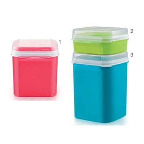 Tupperware Ezy Square Keeper Set 4L/1.2L/5.5L Merah/Hijau/Biru |VtQ9cMmw|