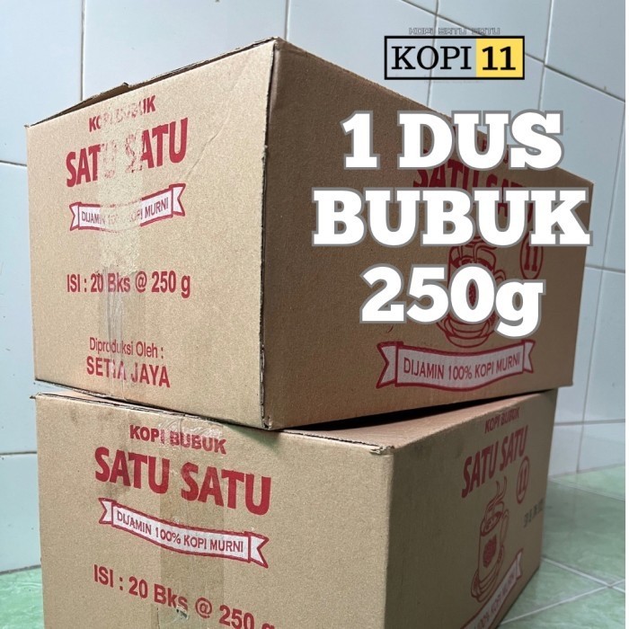 

1 Dus Kopi Bubuk 250g Kopi 11 Kopi Bubuk Satu Satu 100% Kopi Murni Kopi Satu Satu Kopi Satusatu Kopi
