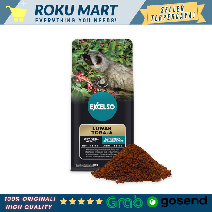 

EXCELSO Luwak Toraja 200 gr / kopi excelso TORAJA LUWAK excelso coffee