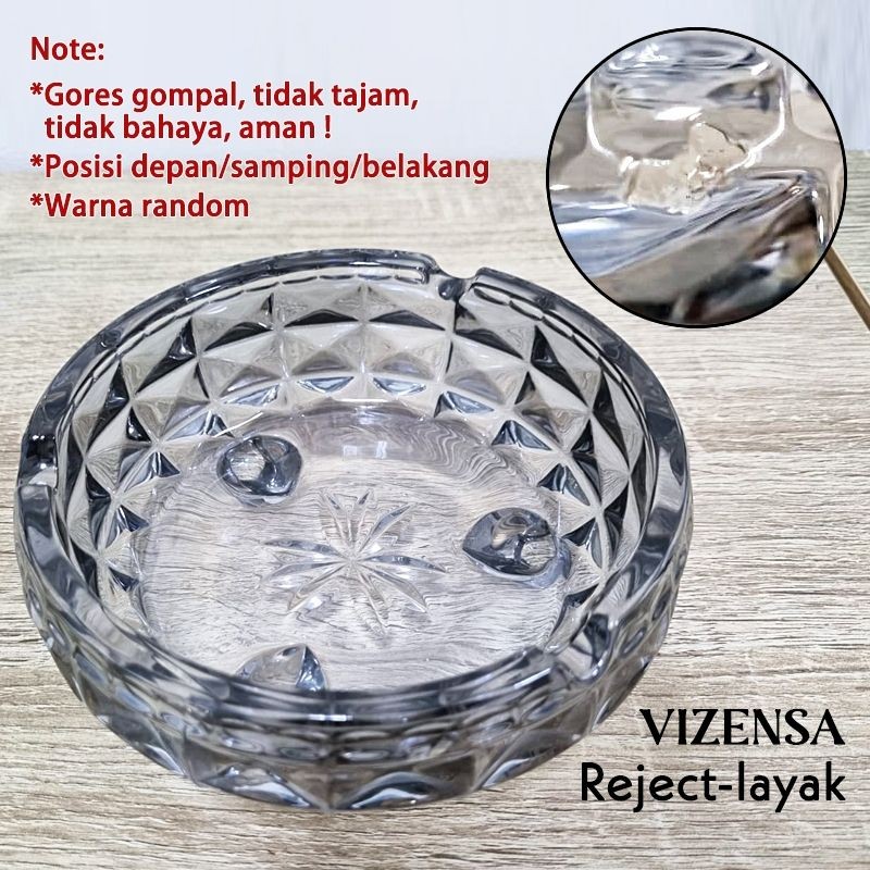 asbak kaca kristal