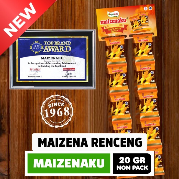 

MAIZENA RENCENG - Maizenaku 20 gram (1 Karton = isi 120 pcs)