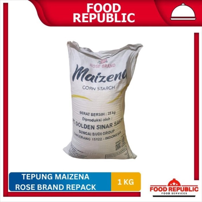 

Rose Brand Tepung Maizena Corn Strach 1 kg Repack Pati Jagung Halal