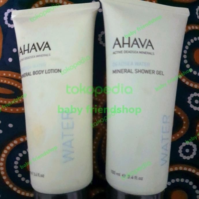 TERBARU - AHAVA mineral water shower gel /body lotion