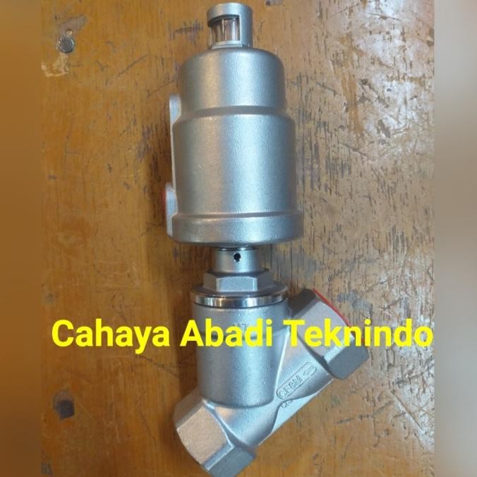 Angle Seat Valve Singel Acting 3/4"Inch / Piston Valve Pn16 Dn20