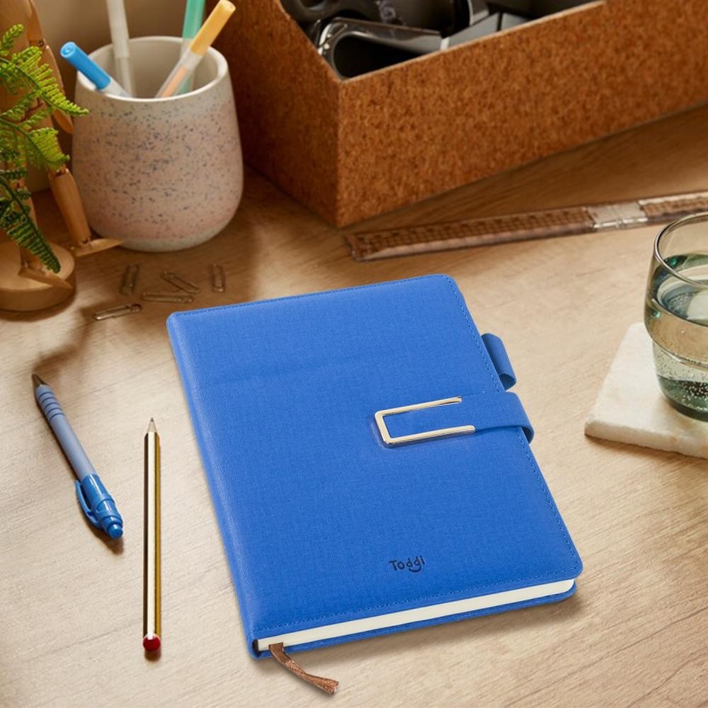 

LEMONBEST BUKU CATATAN KERJA COVER KULIT KERTAS A5 - BLUE - PRODUK BARU