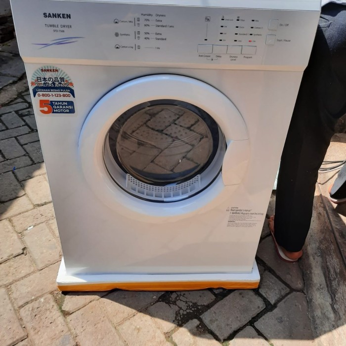 READY Dryer Pakaian Sanken 9kg Konversi Gas