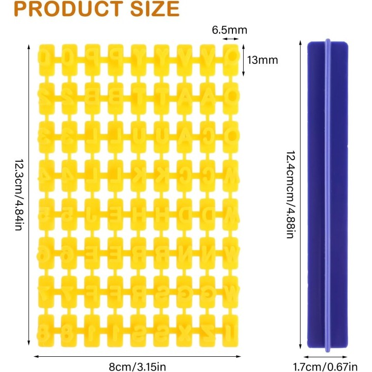 

TERBARU ALPHABET AND NUMBER PRESS SET UNTUK FONDANT GUMPASTE CLAY COOKIES KUE / CETAKAN HURUF ANGKA