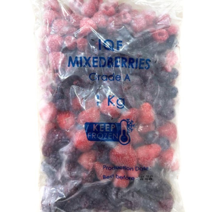 

TERBARU IQF (INDIVIDUALLY QUICK FROZEN) MIX BERRIES/MIXED BERRIES 1 KG