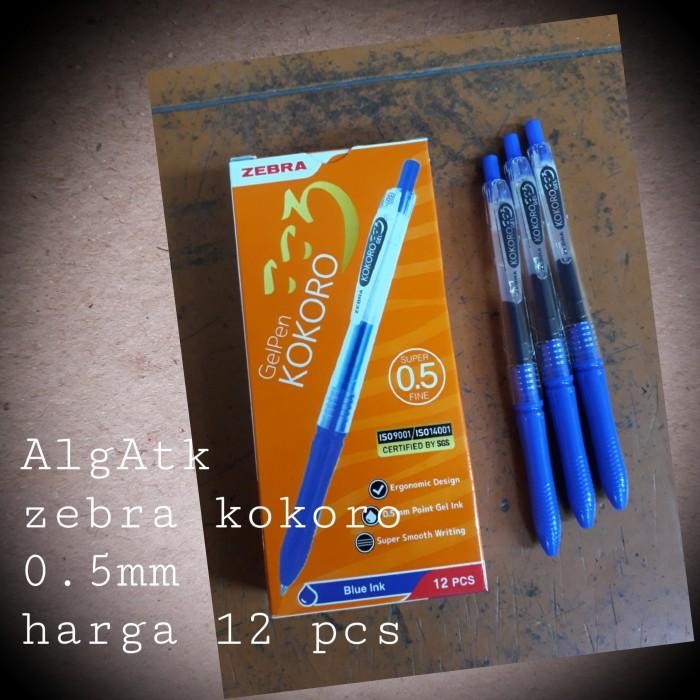 

Pulpen Zebra Kokoro 0.5Mm Isi 12 Pcs.