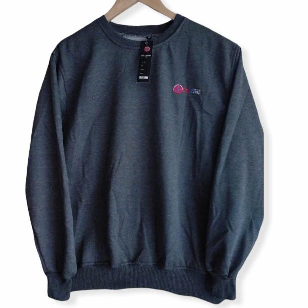 Sweater Kronek Hoodie Polos Tanpa Topi/Tanpa Kupluk Pria Dan Wanita