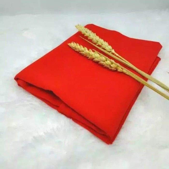 Terlaris Pashmina//syal scarf//selendang//Shawl Polos Armani Exclusive - MERAH SALE