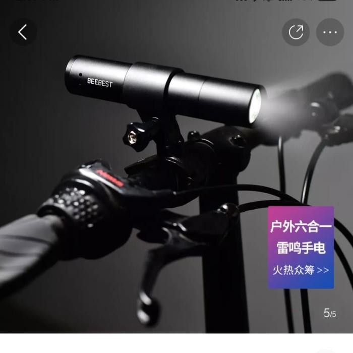 Beebest Flashlight Led 1000 Lumens - Senter Sepeda Dll