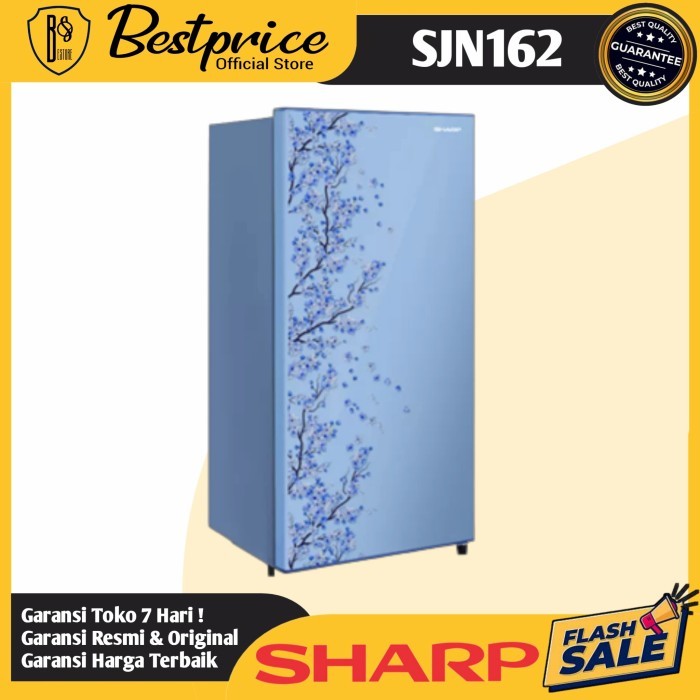 KULKAS 1 PINTU SHARP SJ-N162 SJ N162 KIREI BIG FREEZER MODEL