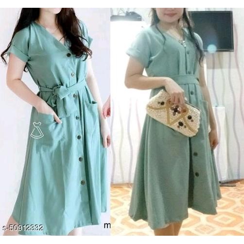 Dress Korea Baju pesta Dres Wanita Korean style Remaja Dewasa H24S