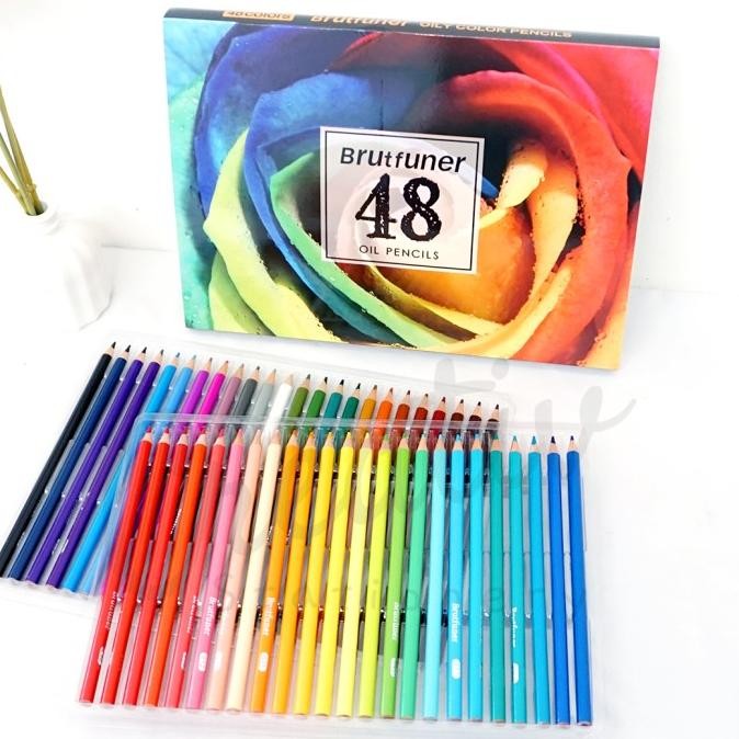 

Brutfuner Oil Based Color Pencil Set 48 Color Pensil Warna