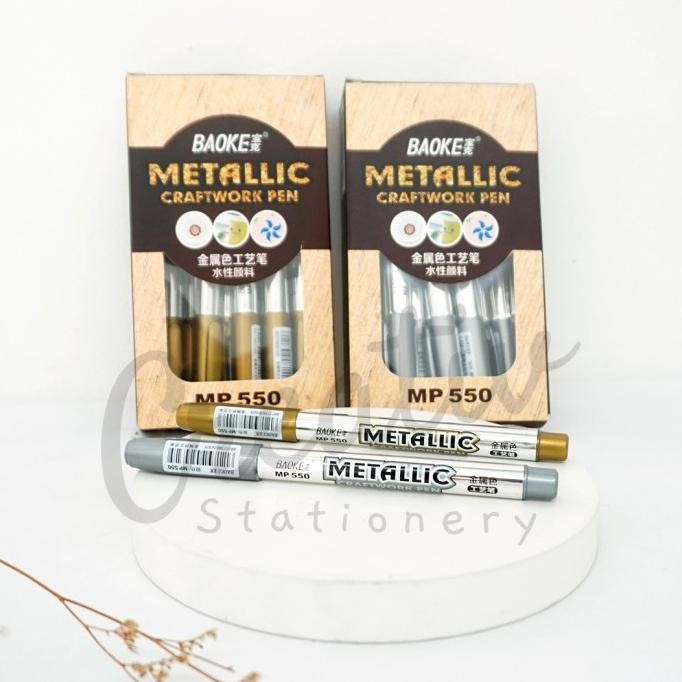 

BEBAS ONGKIR - Baoke Metallic Permanent Marker Pen Spidol Metalik