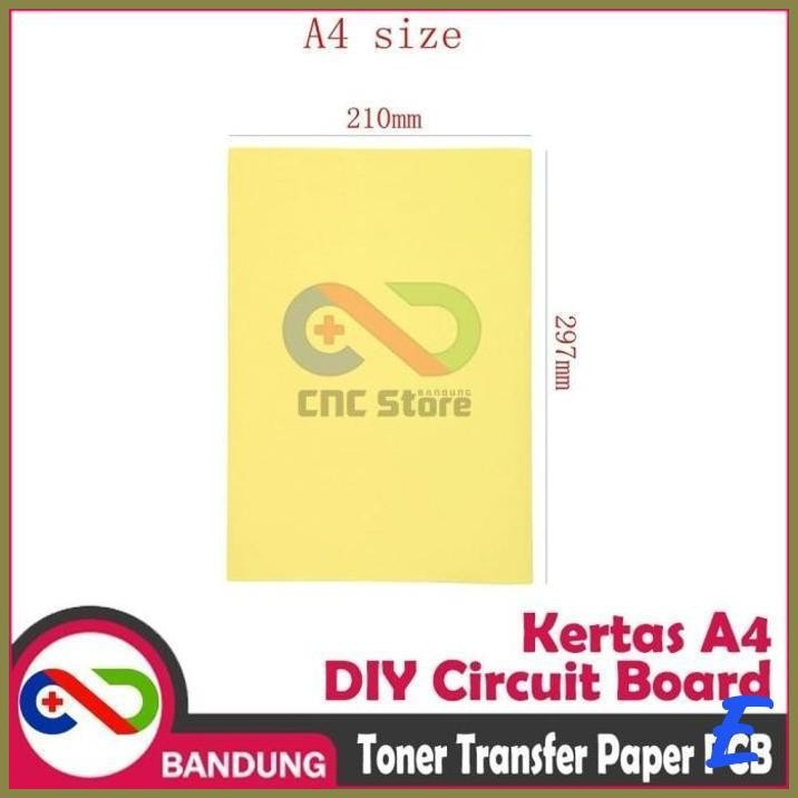 

| CN | DIY KERTAS THERMAL TRANSFER PCB A4 KUNING LASER TONER