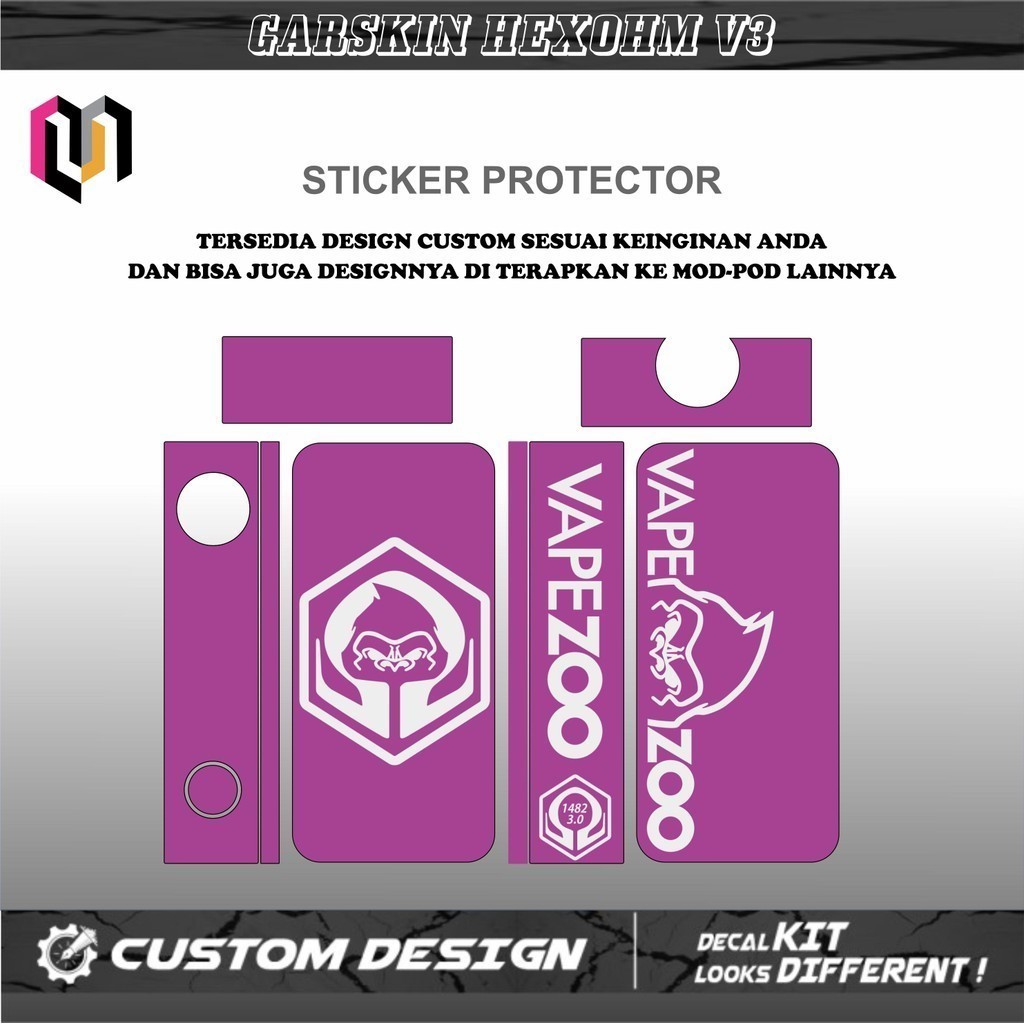 COD Hexohm V3 5 Stiker Skin Casing Bayar Ditempat Buy1get1free