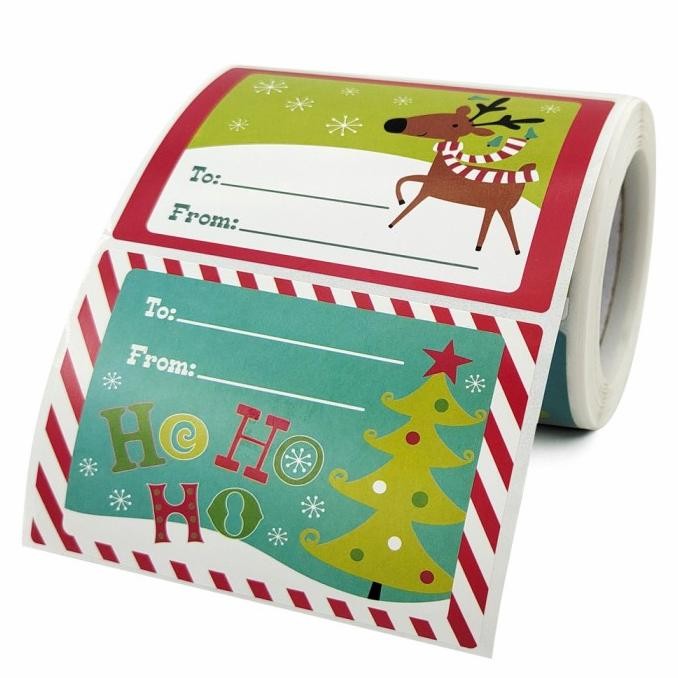 

JHK Stiker Natal 250 Tempelan Kado Natal Sticker Christmas Stiker Toples