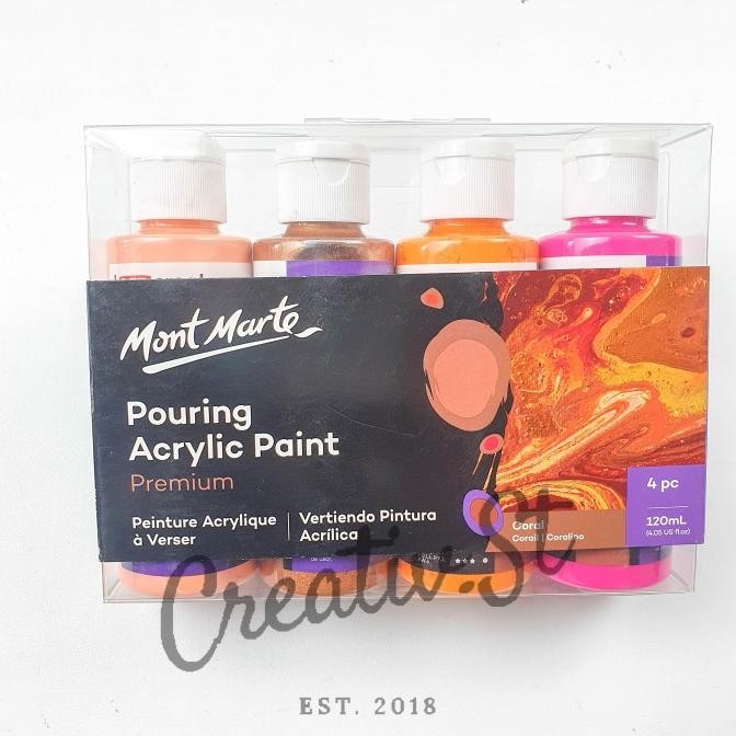 

Mont Marte Premium Pouring Acrylic Paint 120 ml 4pcs