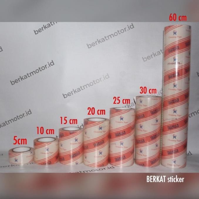

TERBARU - TRANSFER / MASKING TAPE TRANSIGN 30 cm LAMINASI CUTTING STICKER STIKER