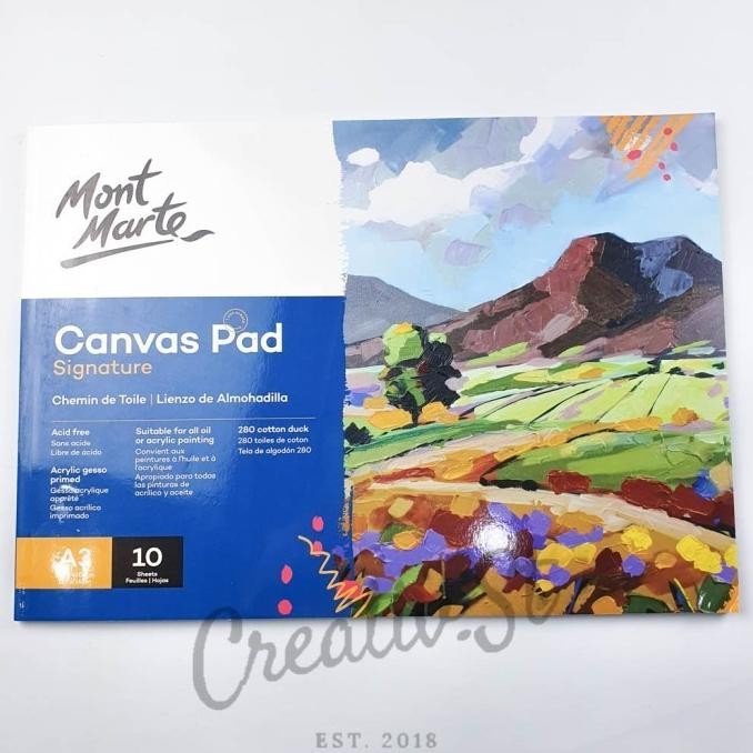 

TERBARU - Mont Marte Canvas Pad A3 10 Sheet CAXX0023