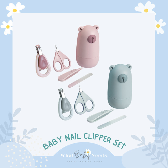 Kaemp - Gunting Kuku Bayi Set / Safety Nail Clipper Baby Set Bear