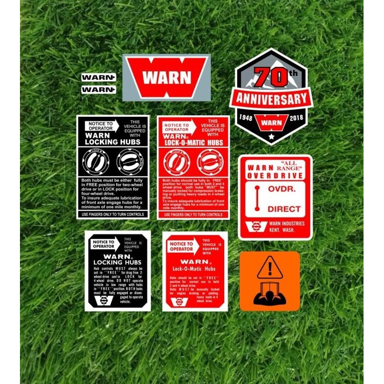 

TERMURAH - STICKER WARN 1 SET STICKER ISSI 10 PCS