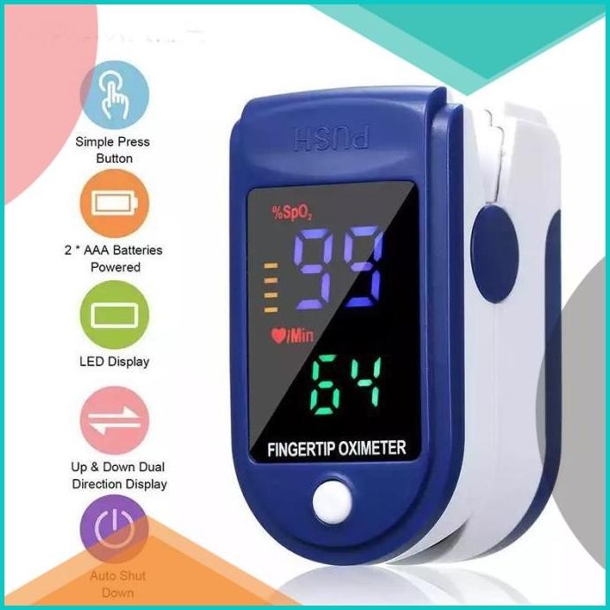 Oxymeter fingertip pulse Fingertip oximeter LK87 LED Full Colour 11OKT