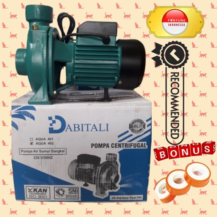 Pompa air Keong Dorong centrifugal pump 2 inch 402 DABITALY Aqua Out put 2" 960 Liter/Menit Transfer
