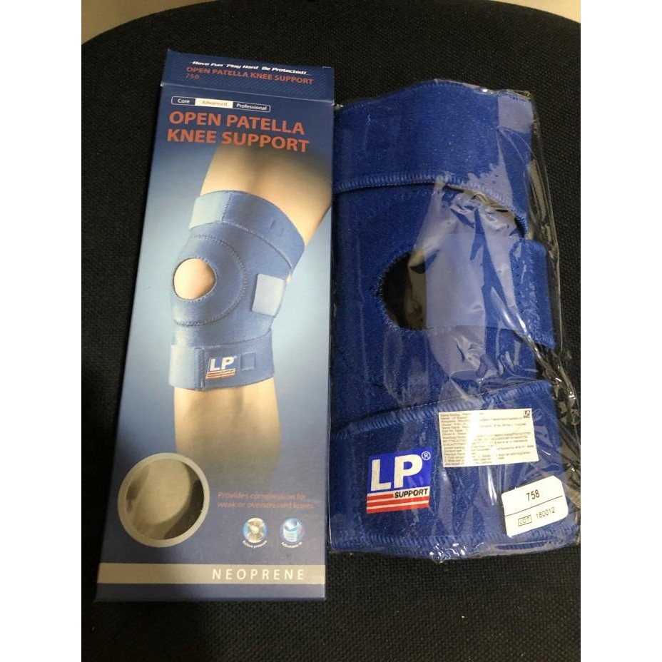 Knee Support Decker Lutut Standard Open Patella Lp 758 / Lp-758 /Lp758