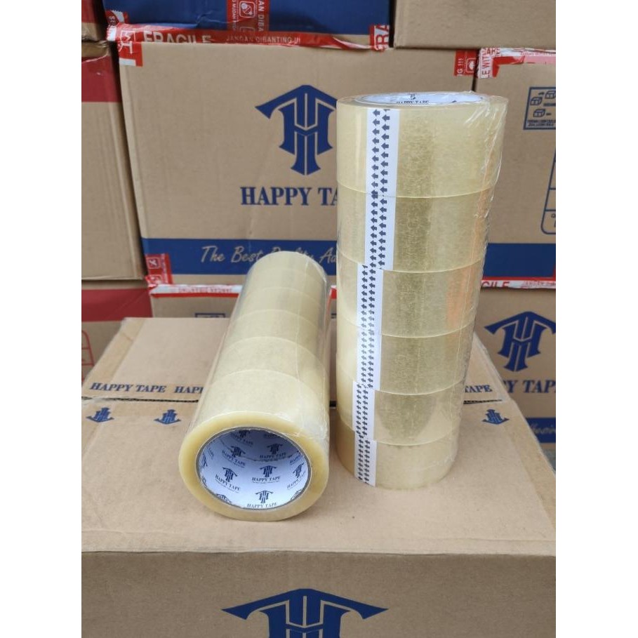 

TERMURAH - lakban bening/coklat 45mm 100 yard setara daimaru