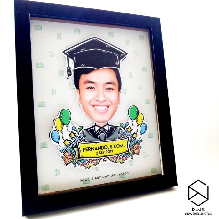 

Tersedia Doodle Art Bingkai Wisuda Pop Up Frame Graduation Souvenir