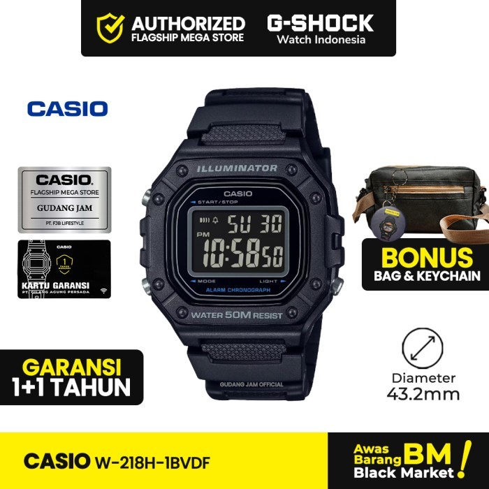Casio General W-218H-1BVDF W-218H W-218 W218H W 218H
