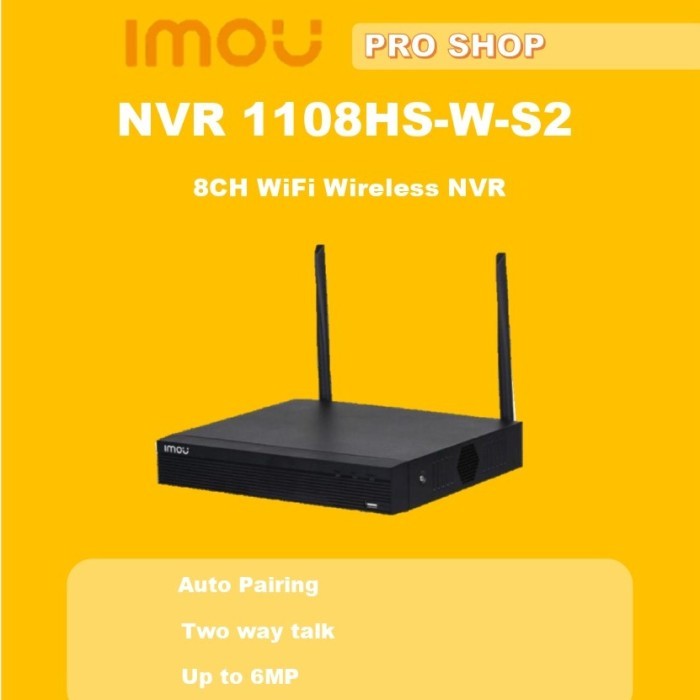 NVR 8Ch IMOU Support Bardi Tapo Imou Dahua Hikvision CCTV / DC UPS 12V