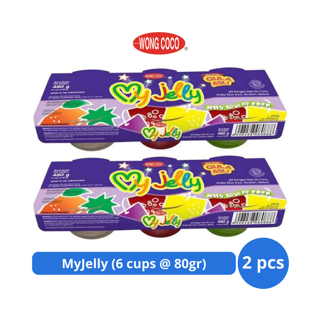 

Wong Coco My Jelly 480gr (6s @ 80gr) x 2 pcs