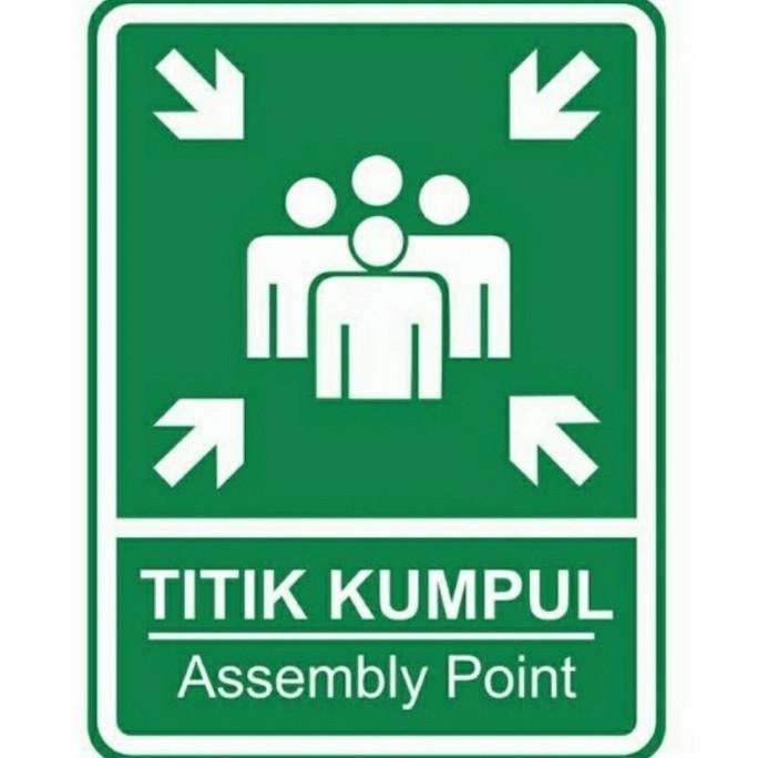 

Rambu Titik Kumpul Ukuran 60x80 cm. Posfor (Glow in the Dark)