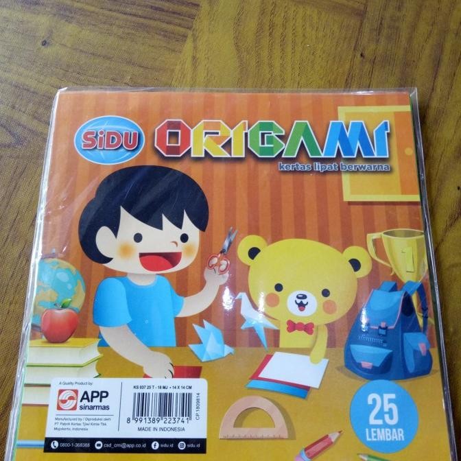 

Ready stock] Kertas Origami / Kertas Lipat Berwarna Sidu 14 x 14cm
