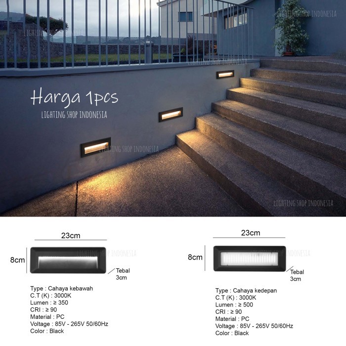 Termurah Lampu Tangga Lampu Dinding Led Outbow Tempel Indoor Outdoor Waterproof