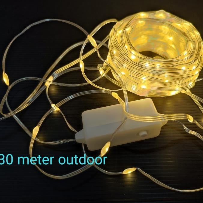 LAMPU NATAL LED THUMBLER WARM WHITE 30M OUTDOOR DEKORASI TWINKLE LIGHT TL