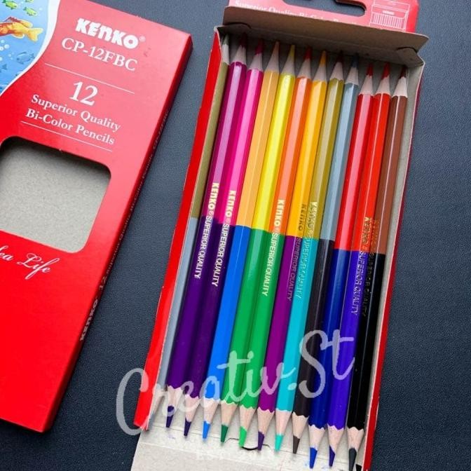 

TERMURAH - Pencil Warna Bicolor 12 Warna Cp-12 Fbc Kenko