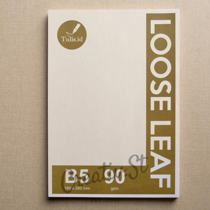 

TERBARU - [Tulis.Id] Loose Leaf Bookpaper 90 GSM B5 Ruled Dotted Grid Blank