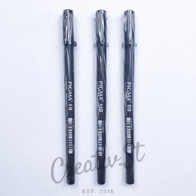 

BEBAS ONGKIR - Sakura Pigma Brush Pen (Fine, Medium, Bold) Black