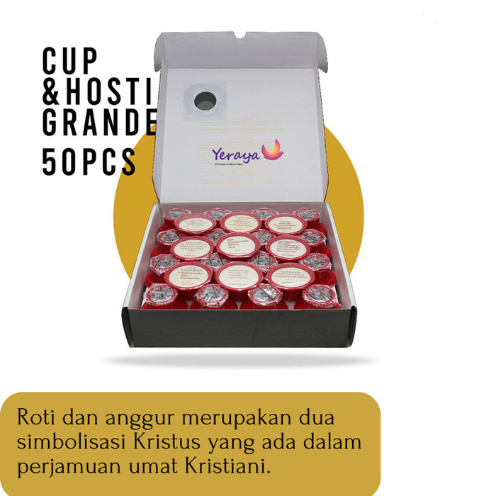 

Roti Perjamuan Hosti Ayat + Anggur Cup Minuman Rasa Perjamuan Kudus Promo!!! Sr1124A