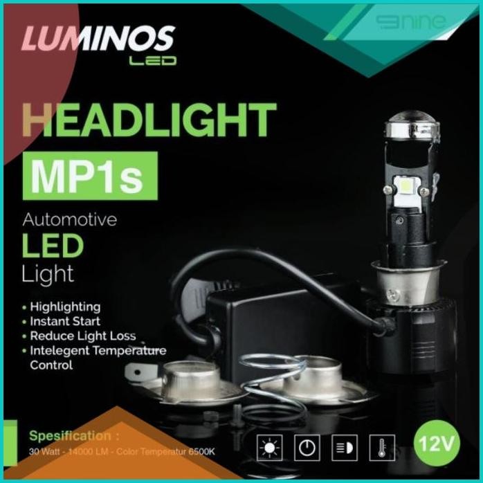 LAMPU LED UTAMA MOTOR MINI PROJECTOR MP1S MP1 30WATT LUMINOS TERANG 11