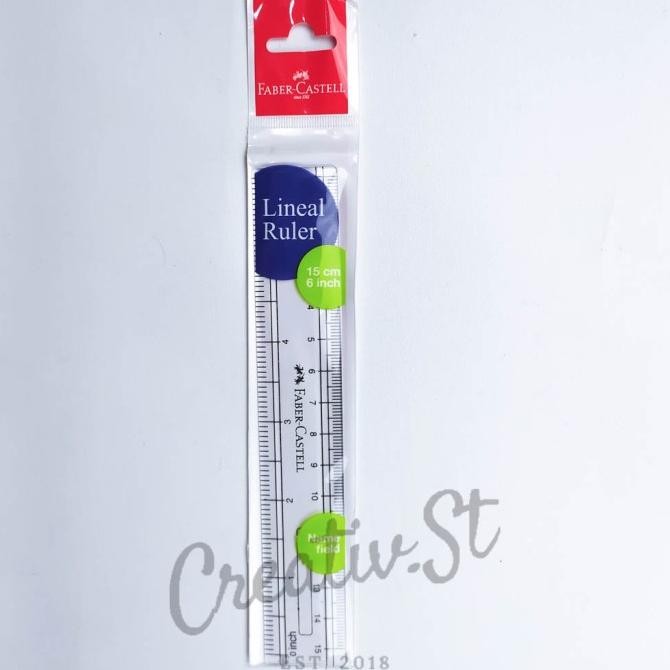

Penggaris 15 cm Faber Castell Ruler Scale 6 Inch/15 Cm