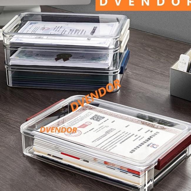 

TEMPAT PENYIMPANAN DOKUMEN TAS FILE MAP PLASTIK POLOS ANTI AIR DEBU A4