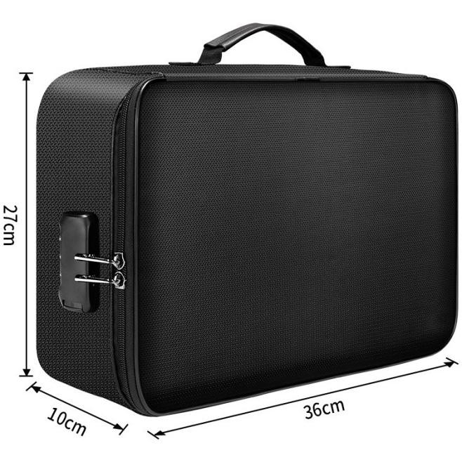TAS PENYIMPANAN DOKUMEN ANTI AIR TAHAN API BAHAN KAIN SERAT KACA KOPER DOKUMEN TRAVEL BAG ANTI AIR D