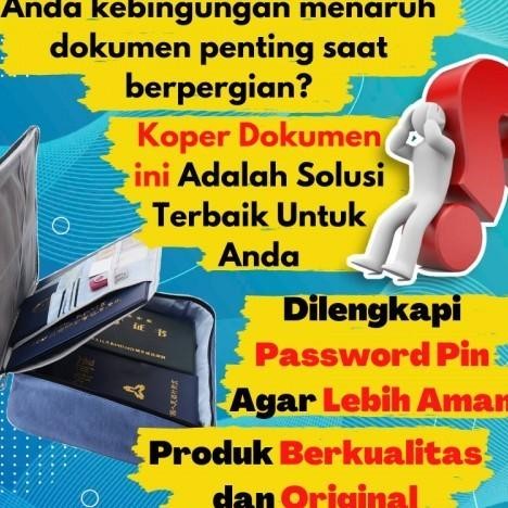 

[BISA COD] TAS DOKUMEN DOCUMENT BAG TRAVEL DOCUMENT WATERPROOF GI45
