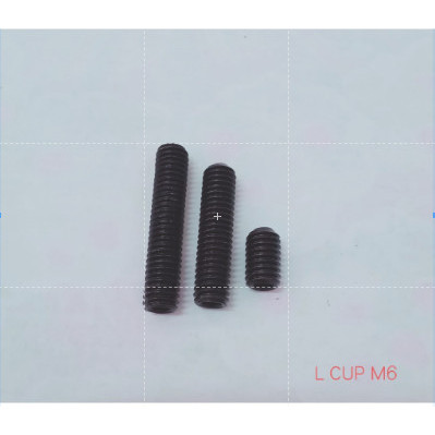 Baut L tanam m6/Set L cup m6 hitam/Baut borek m6 baja/hitam